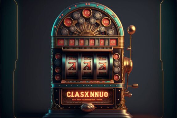 máquina tragaperras de estilo antiguo